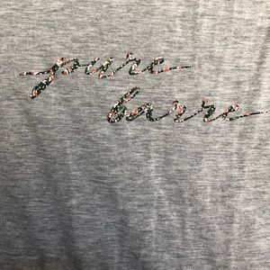 Pure Barre Gray Tank Floral Print